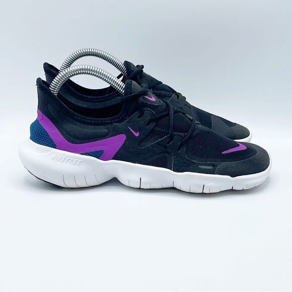 Nike Free RN 5.0 Black Vivid Purple running shoes - Picture 3 of 9